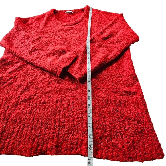 J. Jill Women's Red long Sleeved Sweater Crew Neck size M - Picture 7 of 9